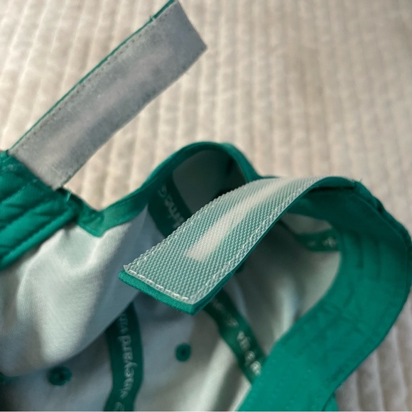 Teal Green Classic Vineyard Vines Baseball Cap with Navy Whale Logo - Picture 5 of 7